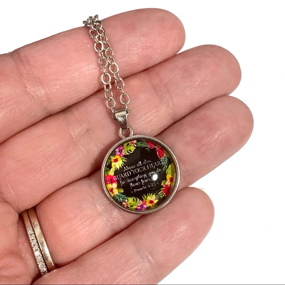 $3/20 Inspirational Scripture Verse Necklace